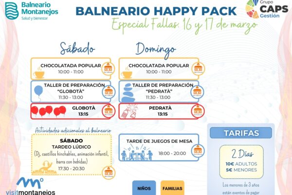 Balneario de Montanejos HAPPY PACK FALLAS